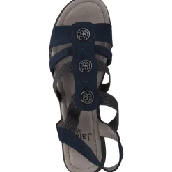 Jana Shoes 28165, Keilsandaletten, Damen, navy