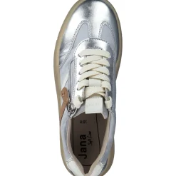 Jana Shoes 23784, Schnürschuhe, Damen, SILVER