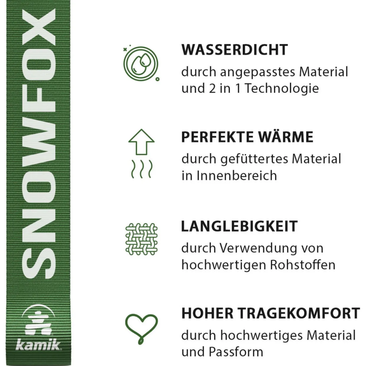 Kamik Snowfox 3WP NF8403/NF4403 M, Winterstiefel, Kinder, black