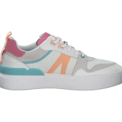 Lacoste L002 45CFA0010, Schnürschuhe, Damen, white/pink