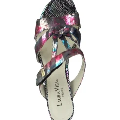 Laura Vita Jachino 02, Plateau-Pantoletten, Damen, noir