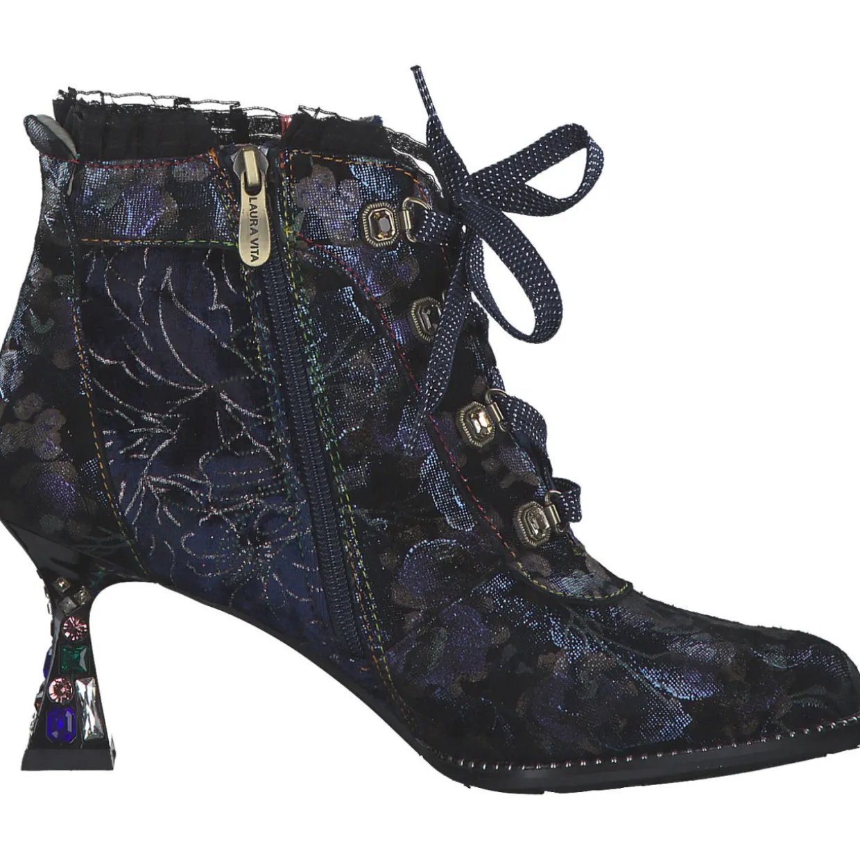Laura Vita OLIVEO-03, Stiefeletten, Damen, BLEU