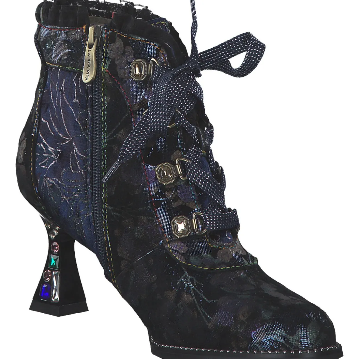 Laura Vita OLIVEO-03, Stiefeletten, Damen, BLEU