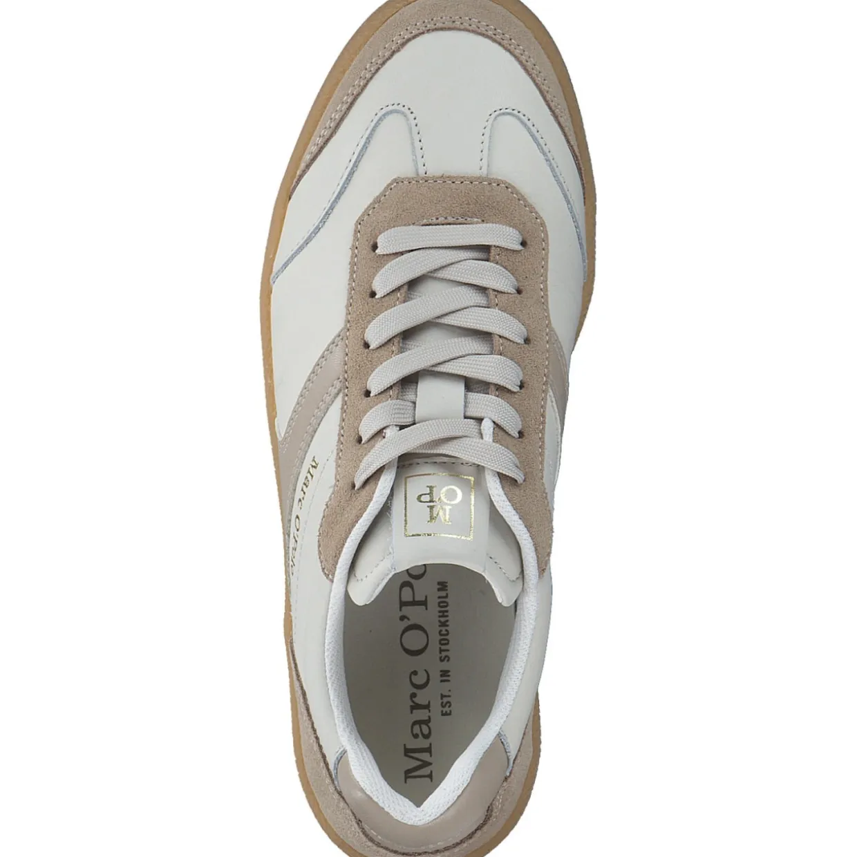 MarcO`Polo 50116263, Schnürschuhe, Damen, WHITE/LIGHT DUSTY SAND