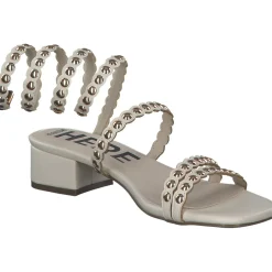 Menbur 24704, Keilsandaletten, Damen, white (beige)
