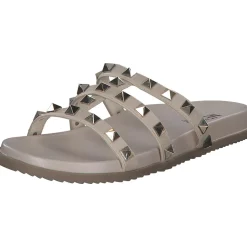 Menbur 24921, Plateau-Pantoletten, Damen, white (beige)