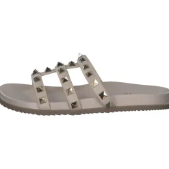 Menbur 24921, Plateau-Pantoletten, Damen, white (beige)
