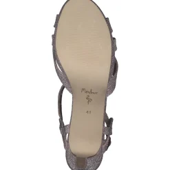 Menbur 24195, Plateau-Sandaletten, Damen, pale rose
