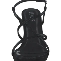 Menbur 24717, Plateau-Sandaletten, Damen, Schwarz