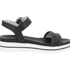 NeroGiardini E307812D, Keilsandaletten, Damen, Schwarz (Black)