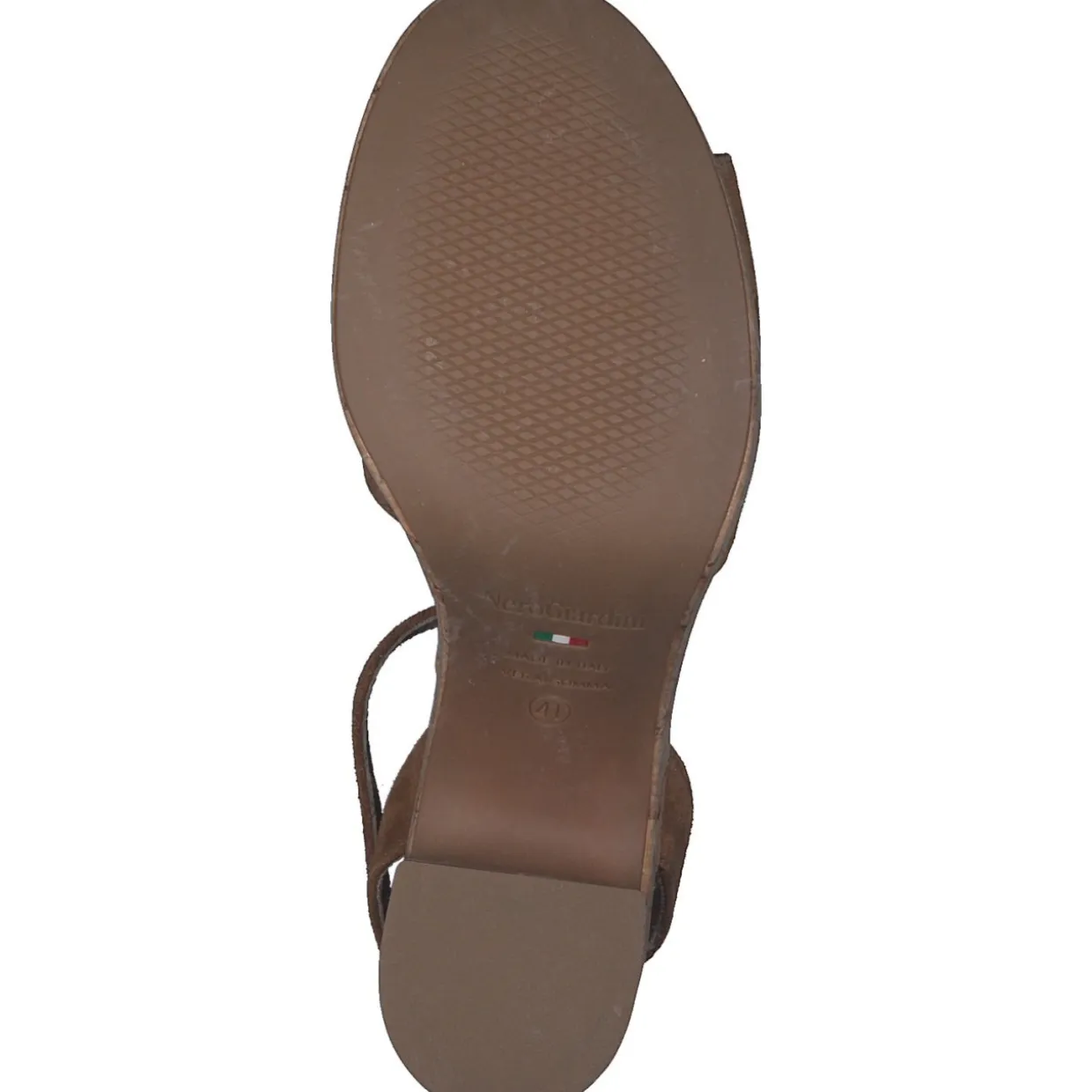 NeroGiardini E307671D, Plateau-Sandaletten, Damen, tabacco
