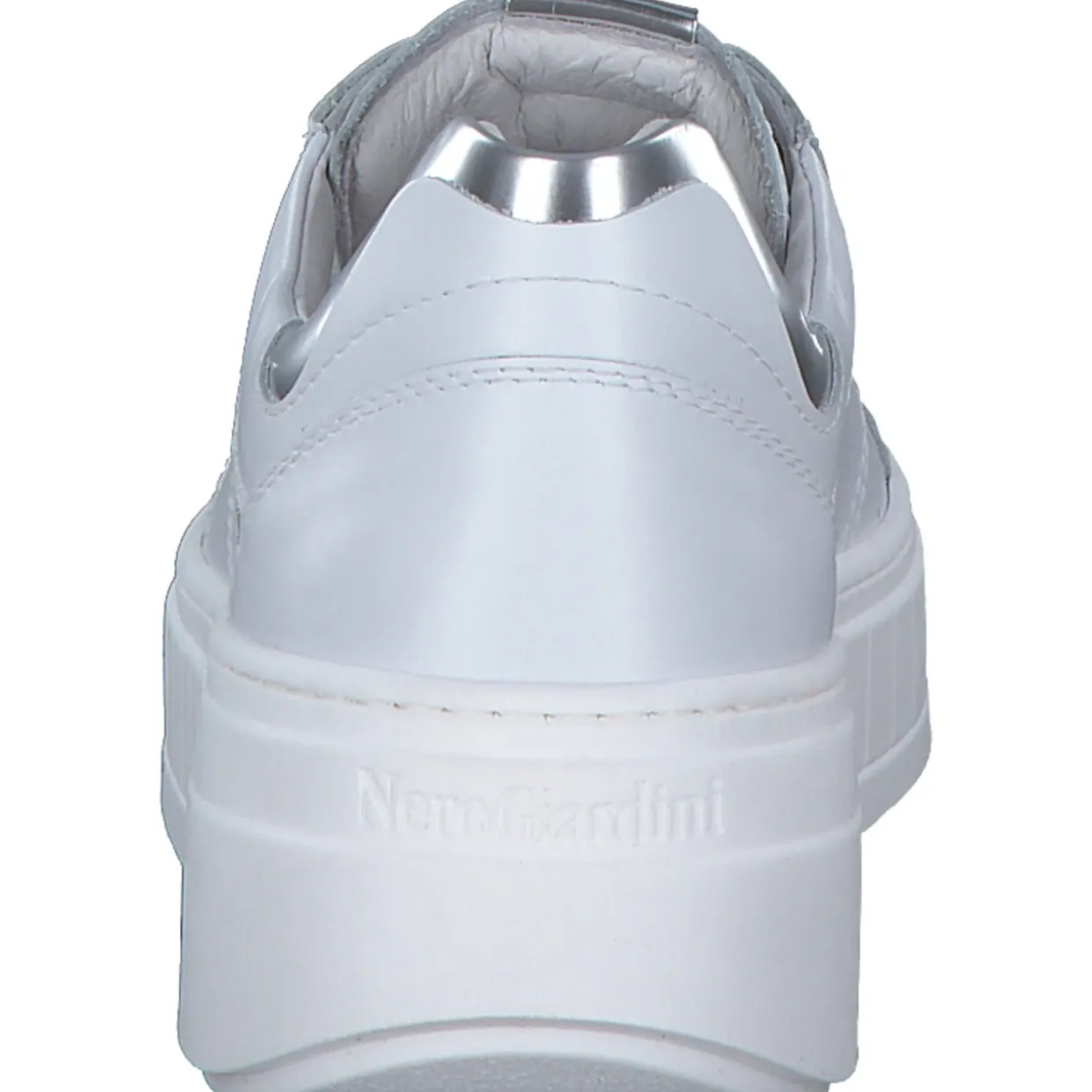 NeroGiardini E513093D, Schnürschuhe, Damen, bianco/argento