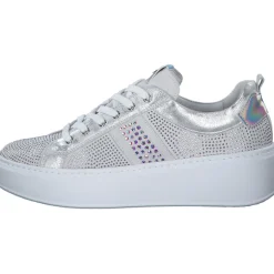 NeroGiardini E409988D, Schnürschuhe, Damen, weiß silber
