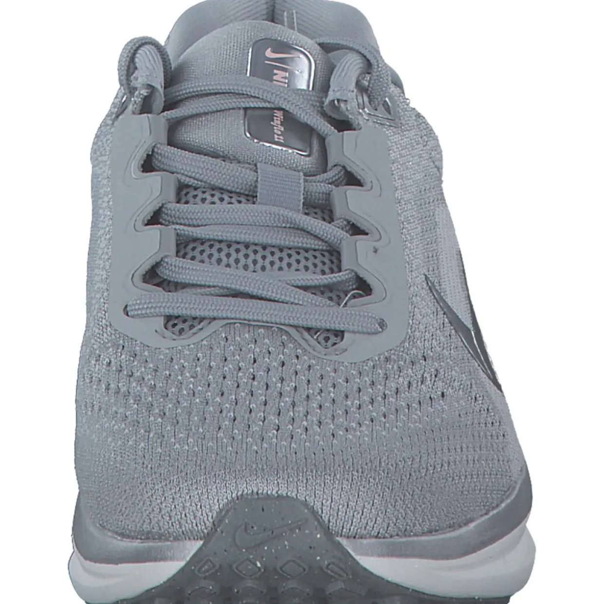 Nike Air Winflo 11 FJ9510, Schnürschuhe, Damen, lt smoke grey/mtlc pewt-pink