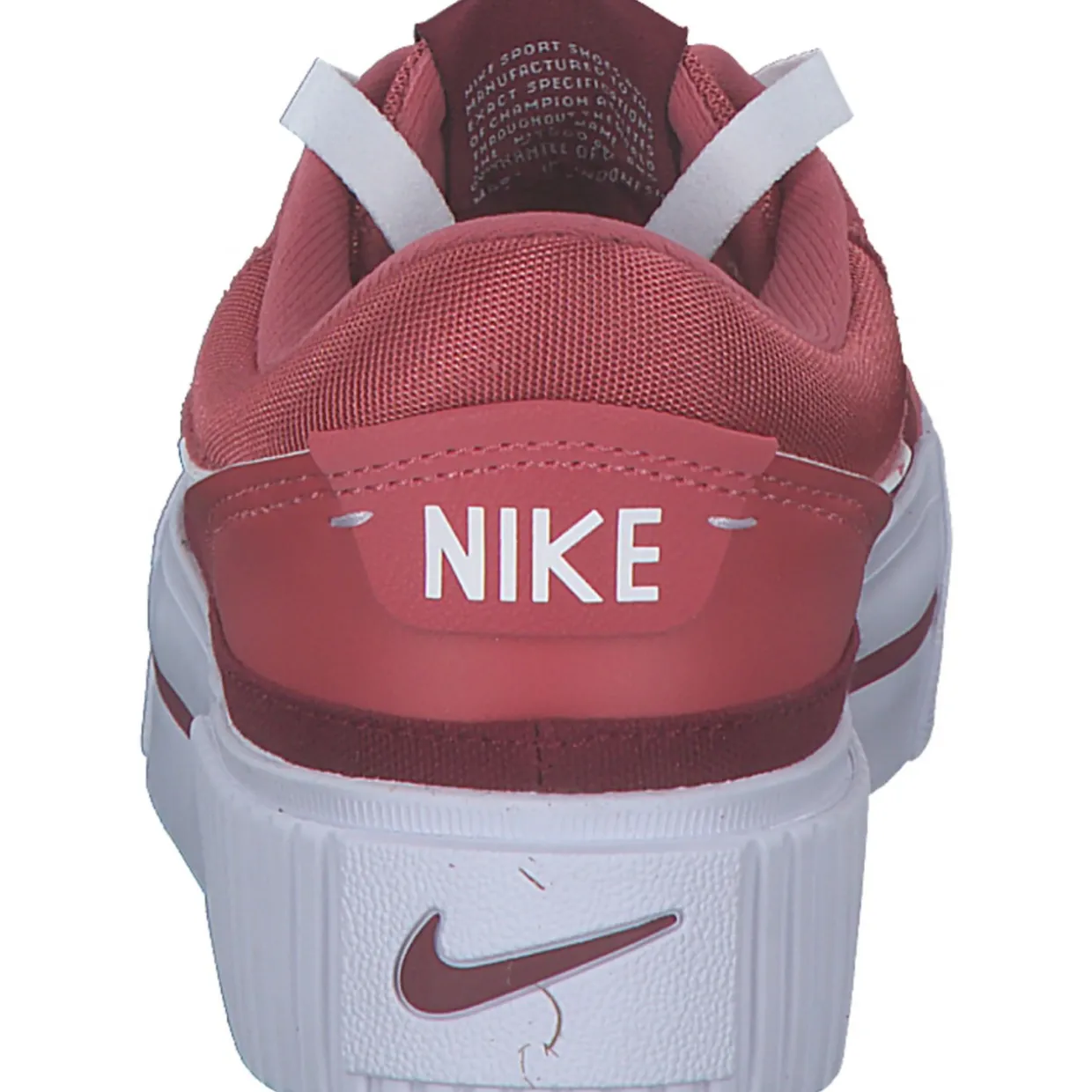 Nike Court Legacy Lift FJ1986, Schnürschuhe, Damen, adobe/white-team red-dragon re