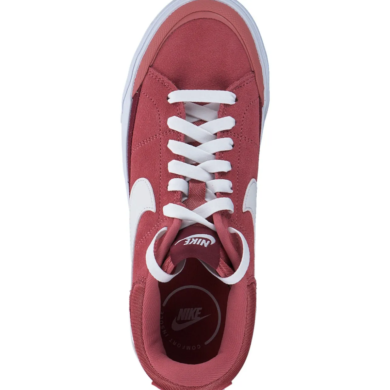 Nike Court Legacy Lift FJ1986, Schnürschuhe, Damen, adobe/white-team red-dragon re