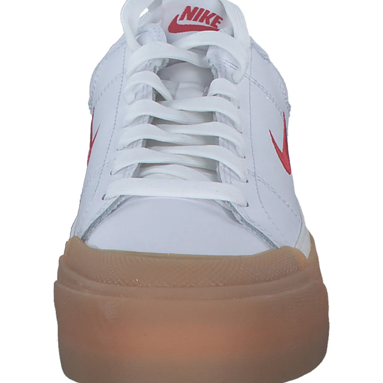 Nike Court Legacy Lift FV5526, Schnürschuhe, Damen, white/univ red-gum yellow-sail