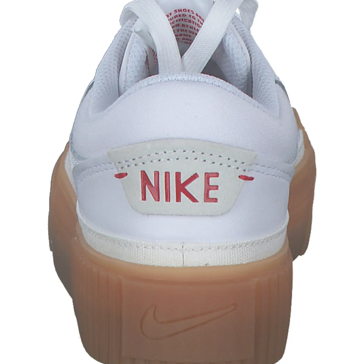 Nike Court Legacy Lift FV5526, Schnürschuhe, Damen, white/univ red-gum yellow-sail