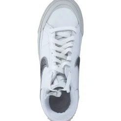 Nike Court Legacy Lift HQ2307, Schnürschuhe, Damen, white/met silver-lt bone