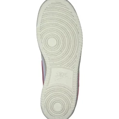 Nike DH3158-106 Court Vision Low, Schnürschuhe, Damen, white/team red-muslin-mtlc gold