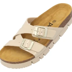Palado Arrila PL, Plateau-Pantoletten, Damen, Beige Lack
