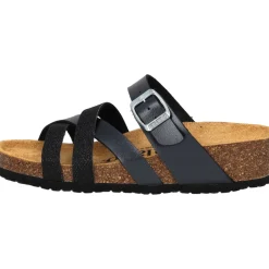 Palado Balmur, Pantoletten, Damen, Schwarz Metallic