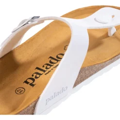 Palado Kos Lack, Zehentrenner, Damen, Weiß/Weiß