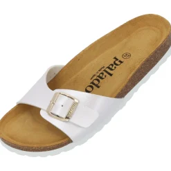 Palado Malta Metallic, Pantoletten, Damen, Weiß/Gold