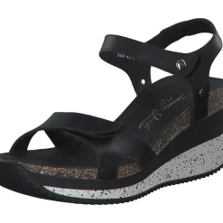 Panama Jack Nica Sport B, Plateau-Sandaletten, Damen, Schwarz