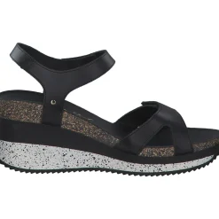 Panama Jack Nica Sport B, Plateau-Sandaletten, Damen, Schwarz