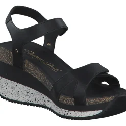 Panama Jack Nica Sport B, Plateau-Sandaletten, Damen, Schwarz