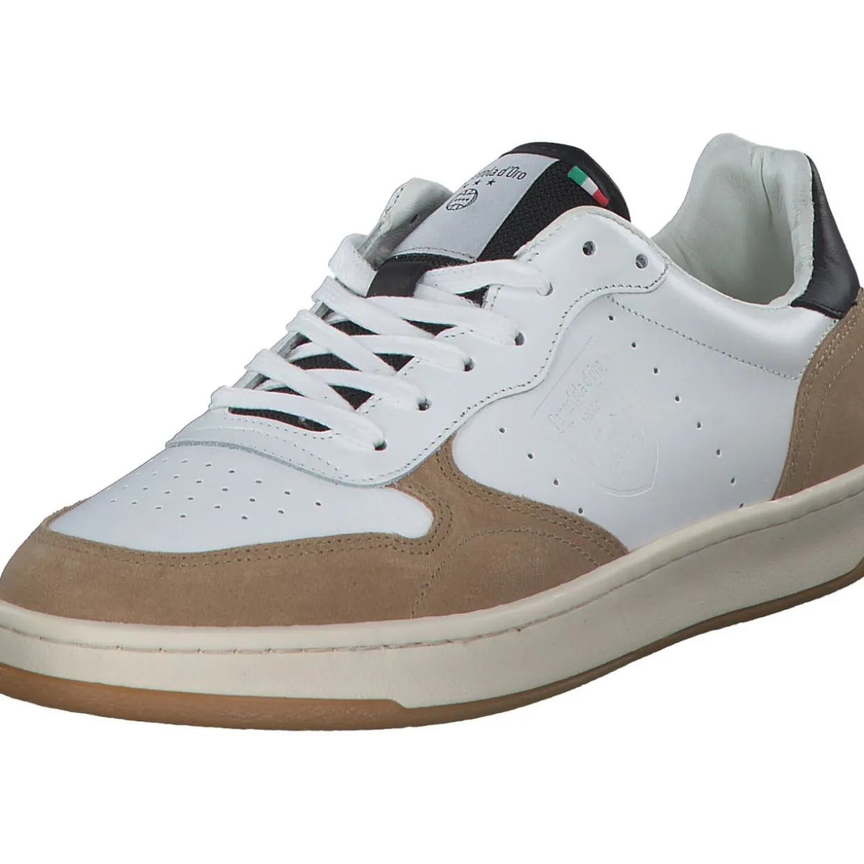 Pantofola d´Oro Vieste Uomo Low 10231065, Klassische- & Business Schuhe, Herren, BRIGHT WHITE/BLACK