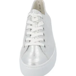 Paul Green 4790, Sneakers Low, Damen, weiß silber metallic