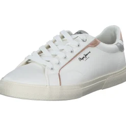 Pepe Jeans PLS31560, Schnürschuhe, Damen, white