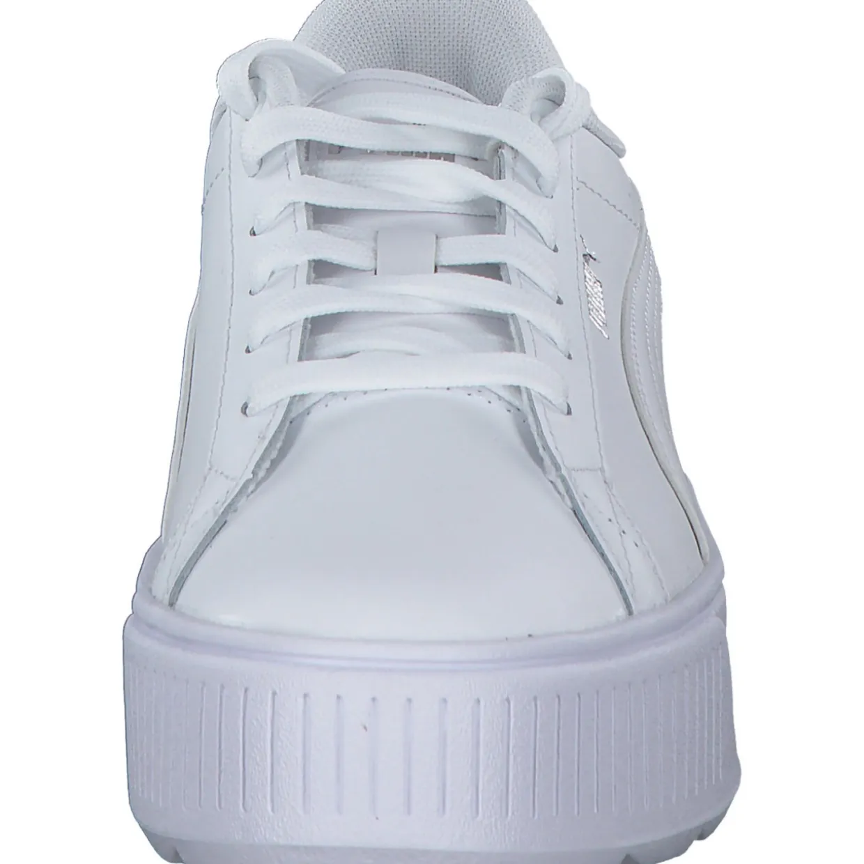 Puma Karmen L 384615, Schnürschuhe, Damen, white/white/silver