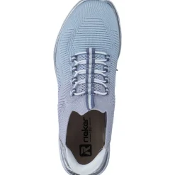 Rieker M5066, Slip-On-Sneaker, Damen, aqua-lilac/lilac