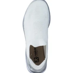 Rieker M5072, Slip-On-Sneaker, Damen, weiss/ice
