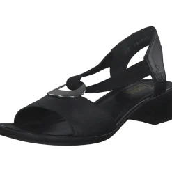 Rieker 62662, Sandaletten, Damen, schwarz/schwarz