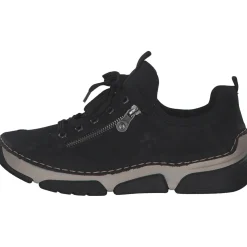 Rieker 45973, Schnürschuhe, Damen, Schwarz