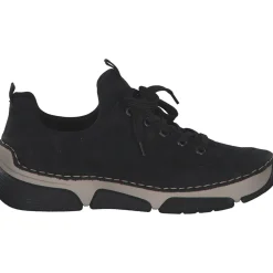 Rieker 45973, Schnürschuhe, Damen, Schwarz