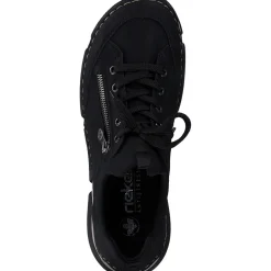 Rieker 45973, Schnürschuhe, Damen, Schwarz