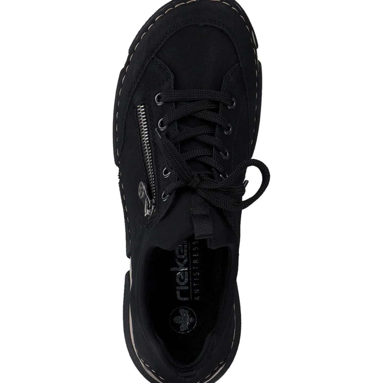 Rieker 45973, Schnürschuhe, Damen, Schwarz