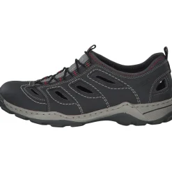 Rieker 08065, Sportliche Slipper, Herren, blei/rauch/grau