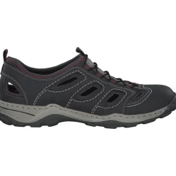 Rieker 08065, Sportliche Slipper, Herren, blei/rauch/grau