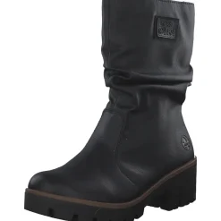 Rieker 79260, Winterstiefeletten, Damen, schwarz/schwarz