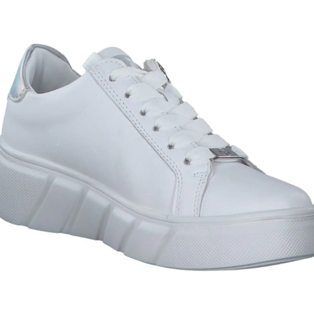 Rieker W2605, Schnürschuhe, Damen, weiss/perlmutt/weiss