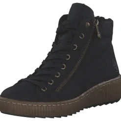 Rieker Z6610, Schnürstiefel, Damen, Schwarz (Black)