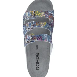 Rohde 5851, Hausschuhe & Pantoffeln, Damen, blau - muster