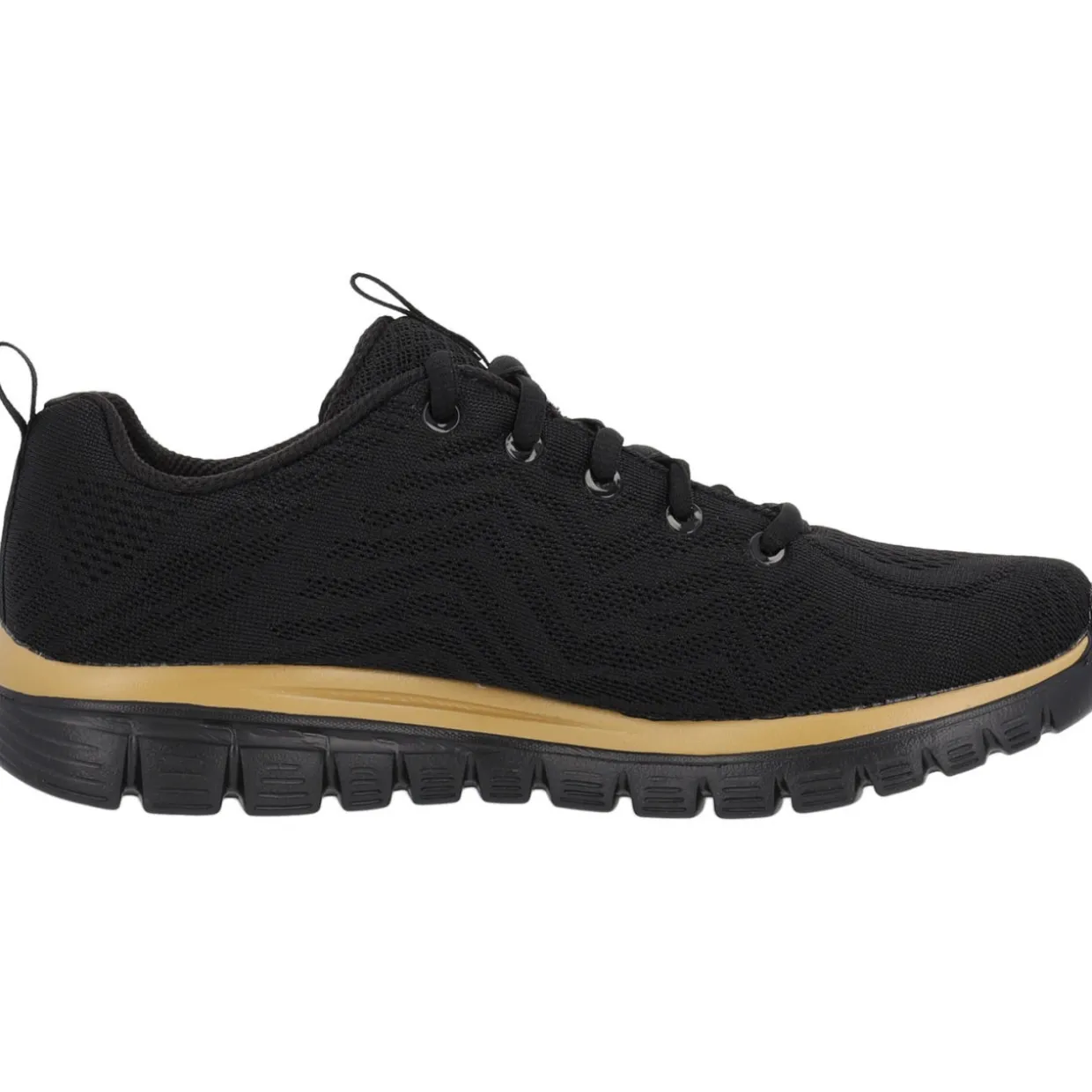 Skechers 12615, Sneakers Low, Damen, Schwarz (Black Rose Gold)