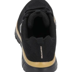 Skechers 12615, Sneakers Low, Damen, Schwarz (Black Rose Gold)